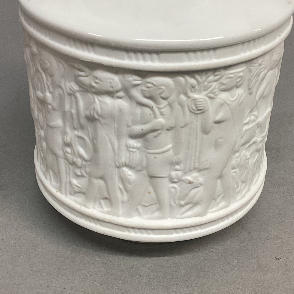 Porzellan KPM Bavaria Germany White Bisque Porcelain Flower Vase - 1970’s - Picture 2 of 10